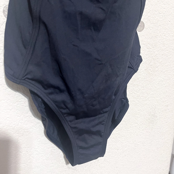 LOLE One Piece Bathing Suit Swimsuit black grey womens sz S built in bra - Picture 4 of 9